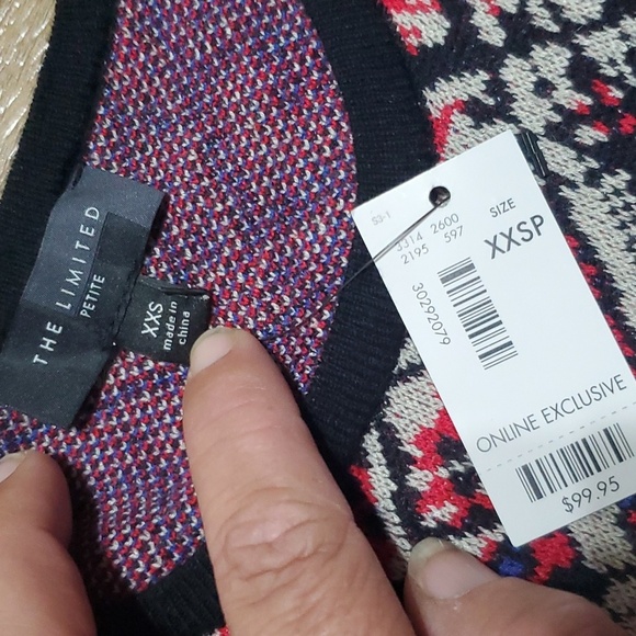 The limited nwt knit multicolored long sleeve geometric pattern dress - Picture 4 of 7